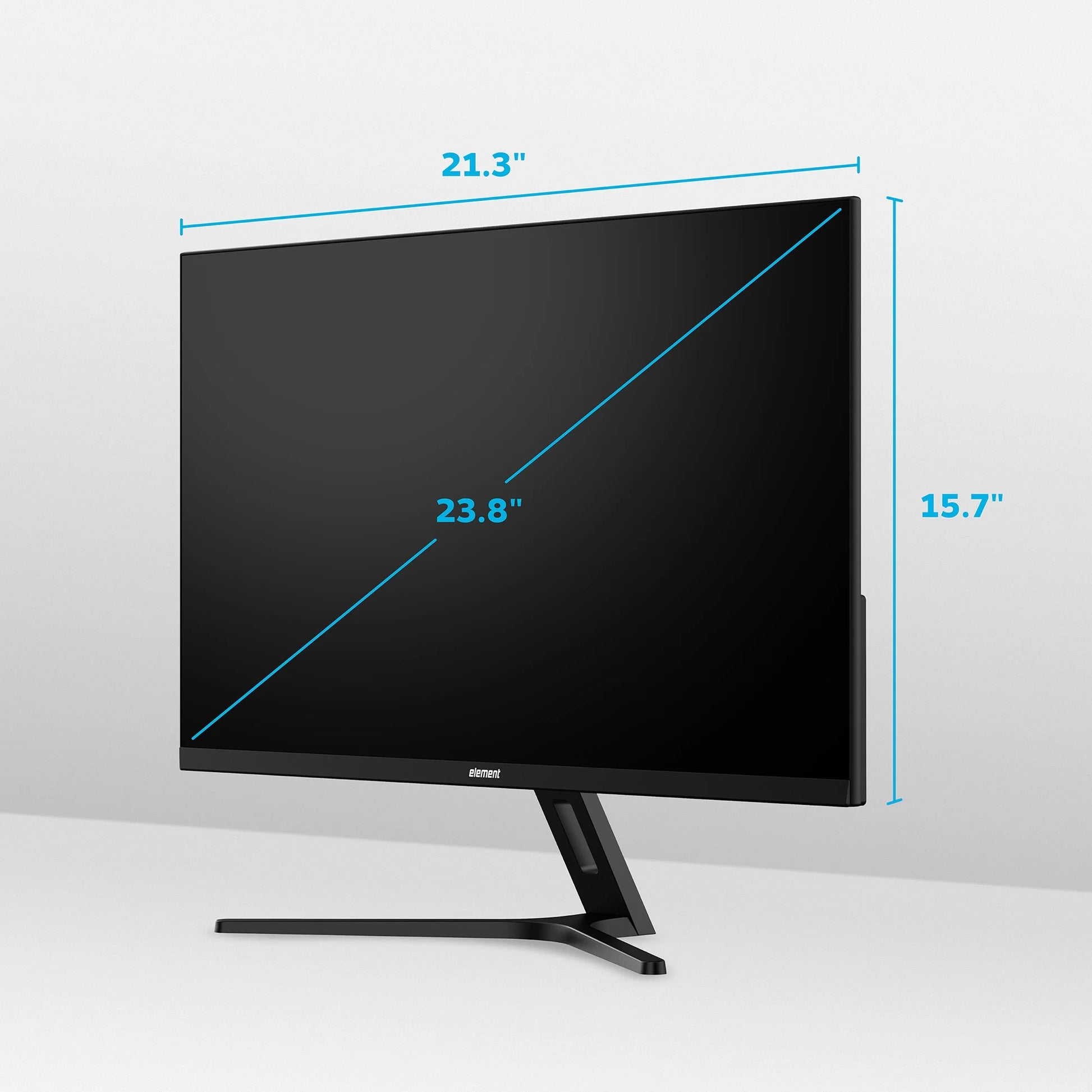 Element 24” 1080P IPS LCD 3-Side Frameless Computer Monitor - Black (EM2FPAB24B)