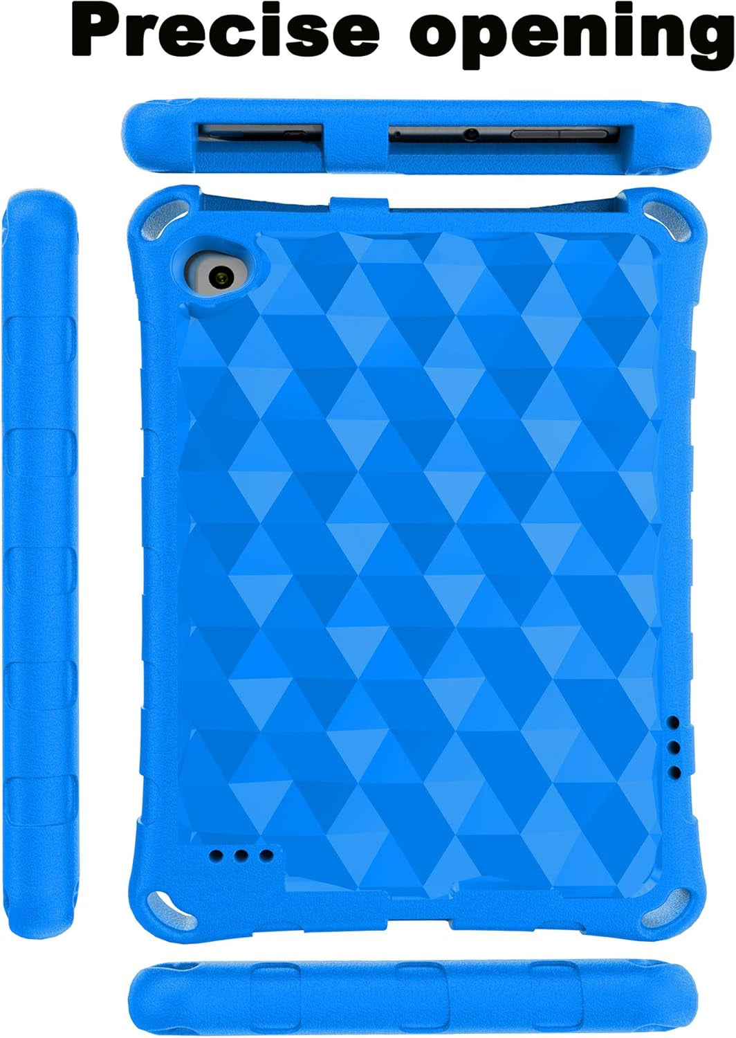 Fire 7 Tablet Case for Kids,Not Compatible with 2022 New,  Extra Thick Protective Layer Double-Layer Shockproof in Four Corners Compatible with 9/7/5Th Generation 2019/2017/2015 Release (Blue)
